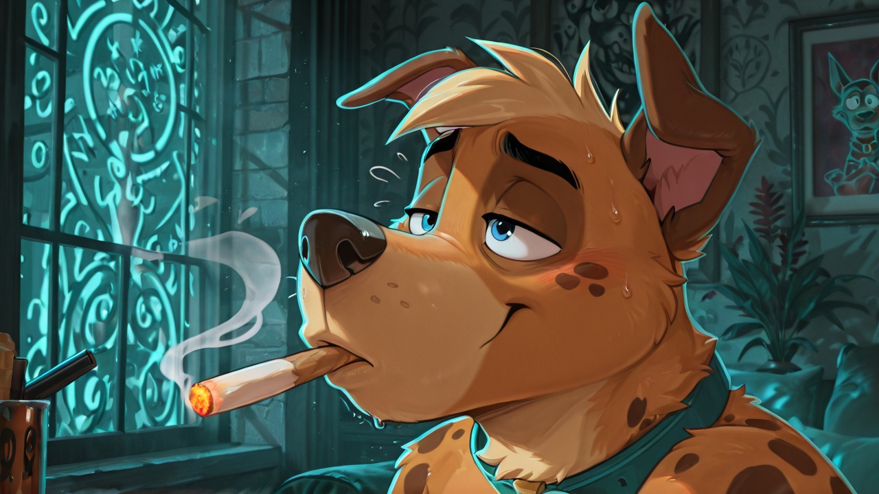 Anthro Courage the Cowardly Dog Scooby Fox Lupin