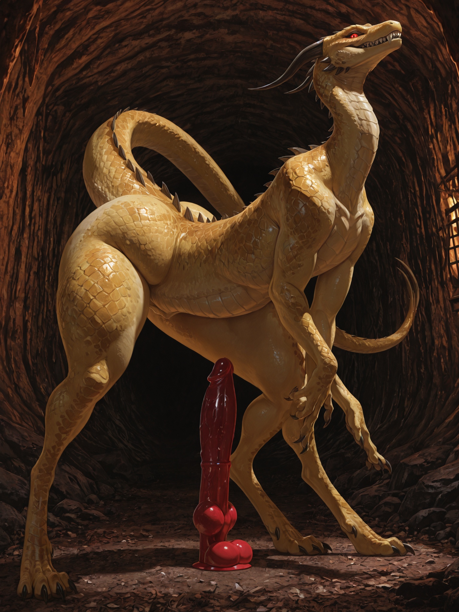 Feral Monster in Dark Cave