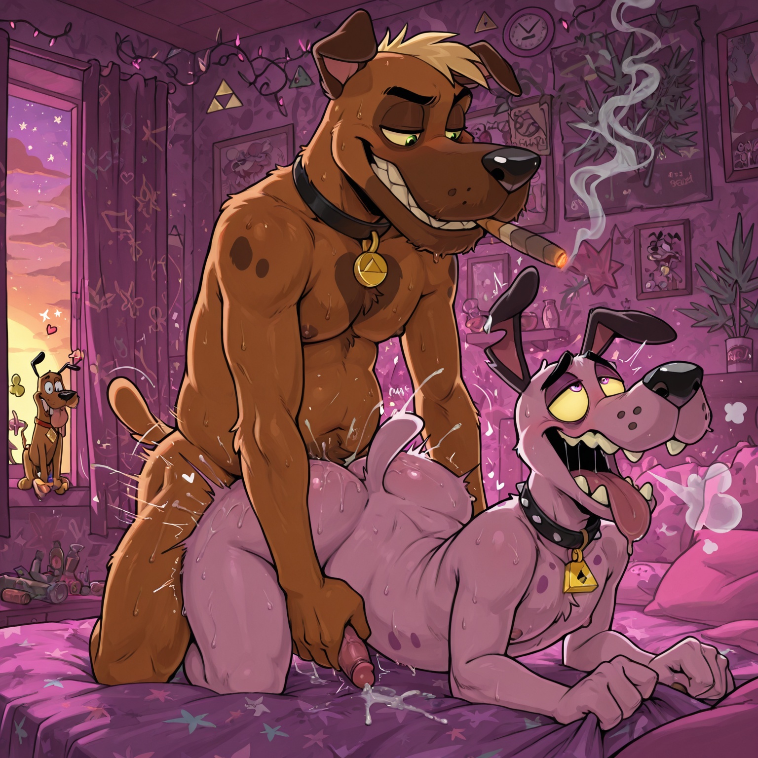 Courage the Cowardly Dog Stoned and Romantic Gay