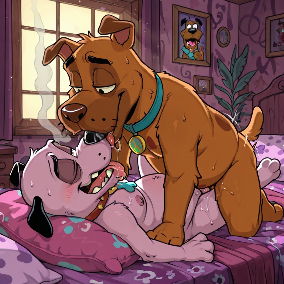 Courage the Cowardly Dog Romantic Embrace