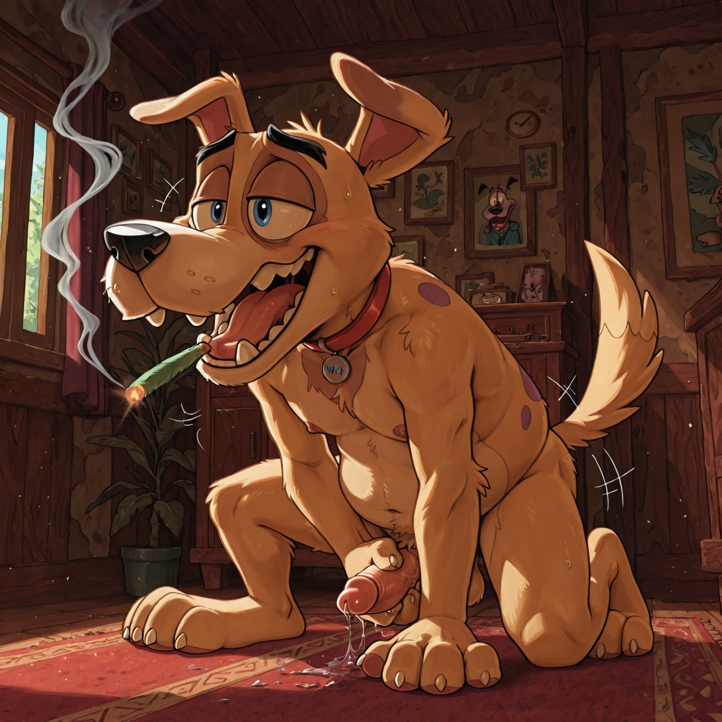 Stoned Courage the Cowardly Dog Character