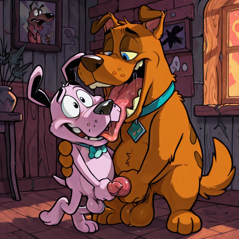 Courage the Cowardly Dog Stoner Portrait Horse