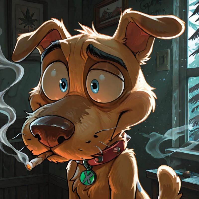 Courage the Cowardly Dog: Stoned Blonde Toon