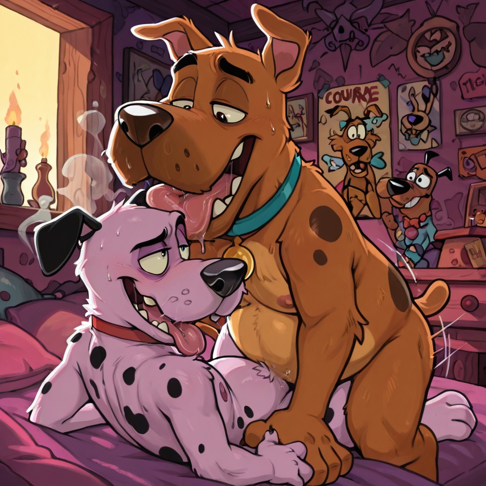 Courage the Cowardly Dog Romantic Embrace