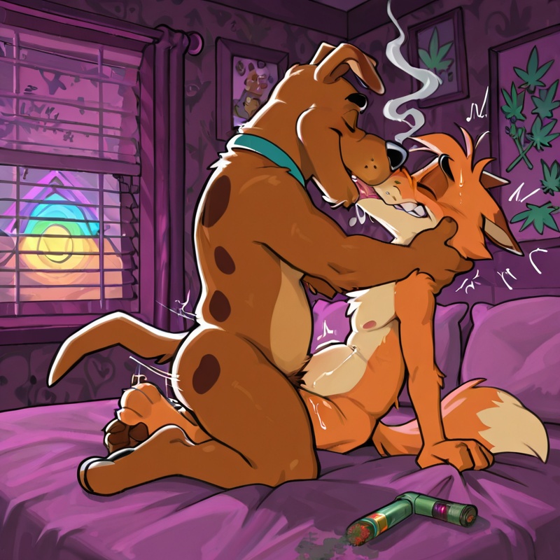 Courage the Cowardly Dog and Scooby Doo Toony Art