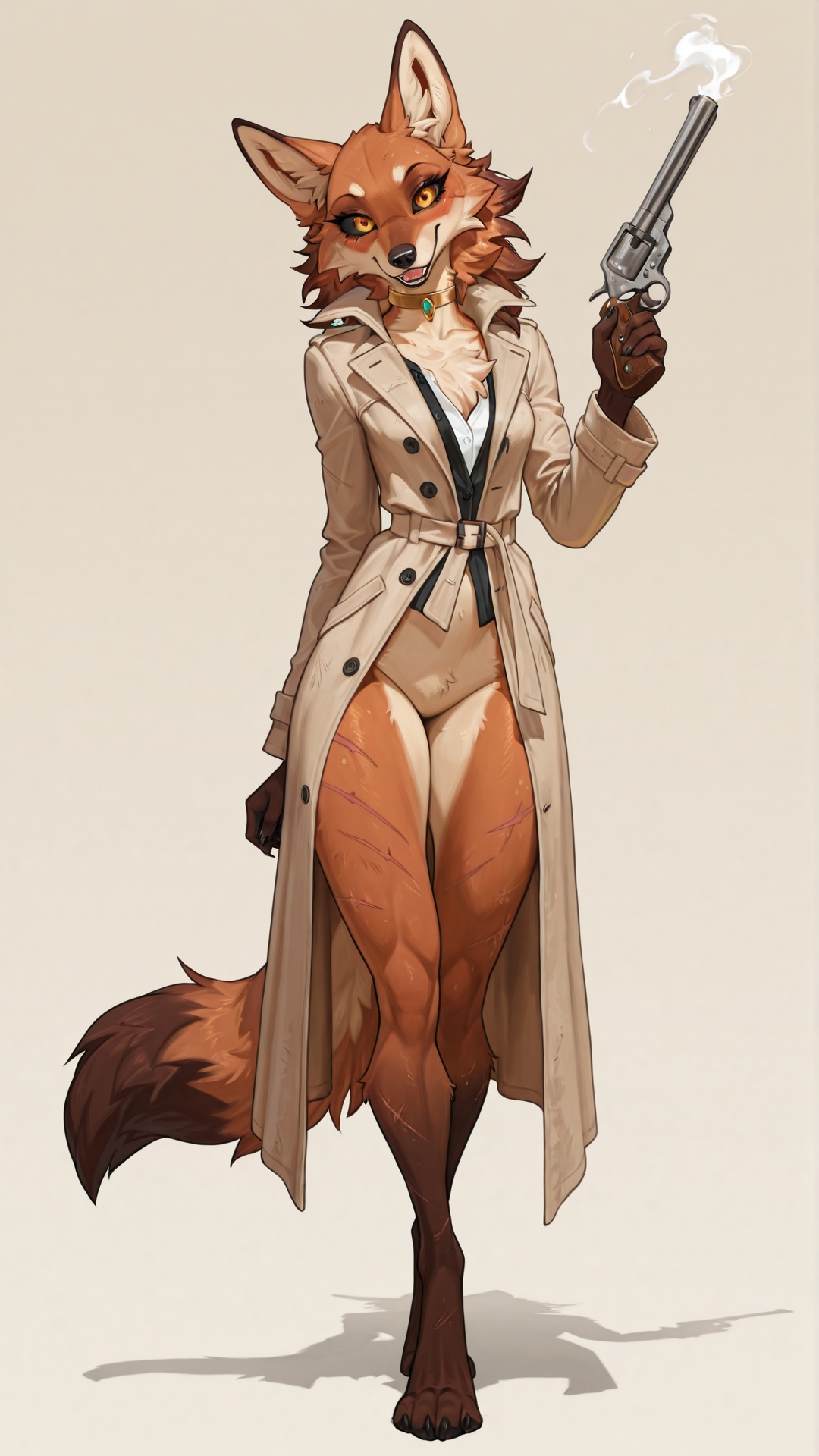 Maned Wolf Yandere with Revolver