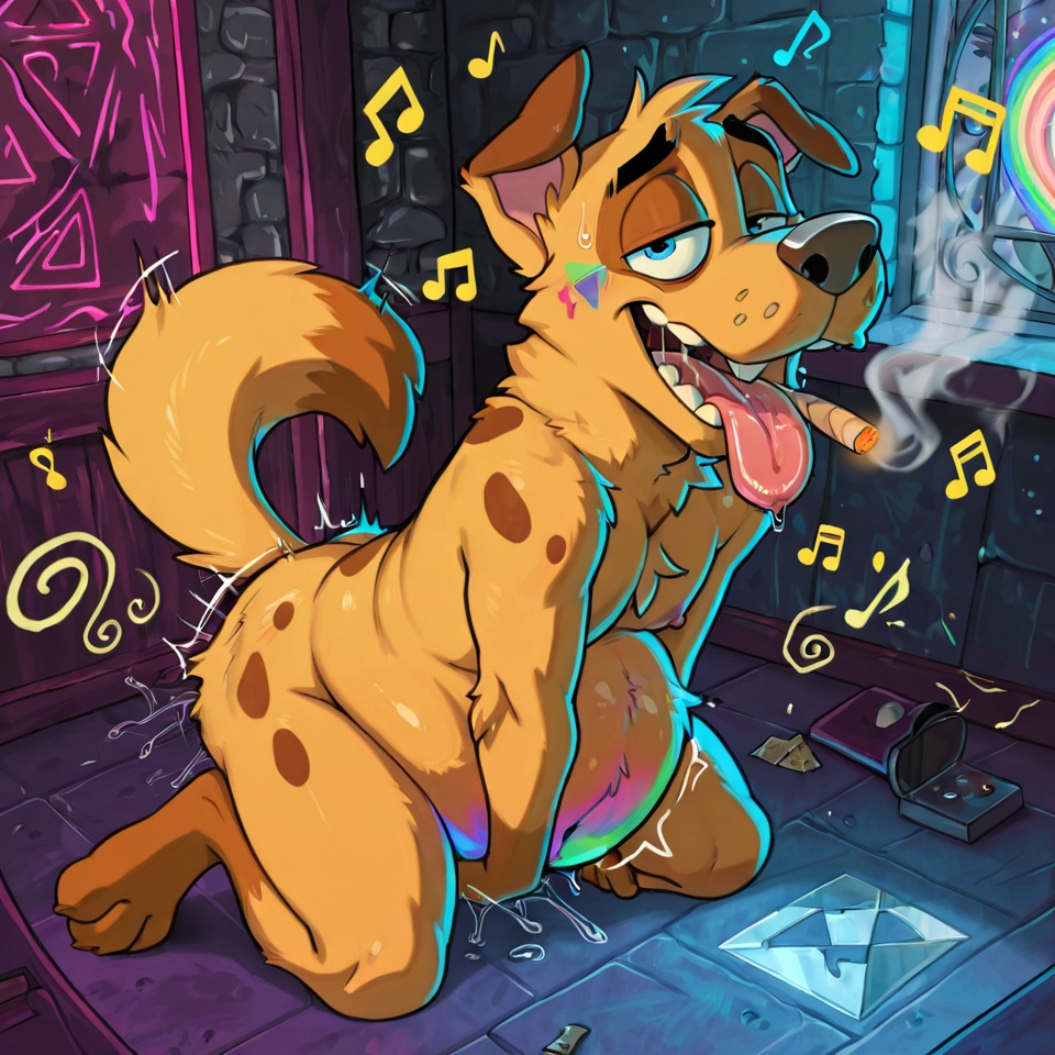 Courageous Foxes in Rainbow Vore Orgy