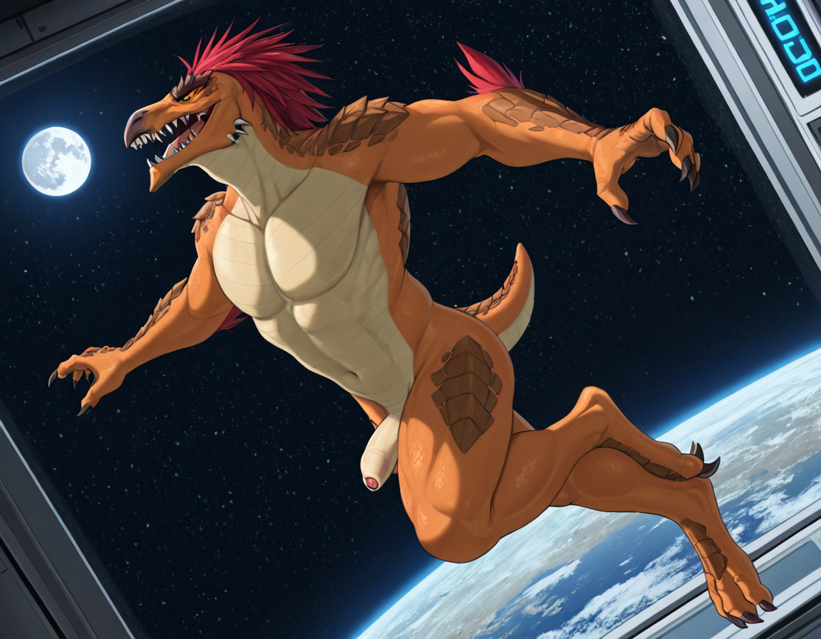 Alien Creature on Space Station