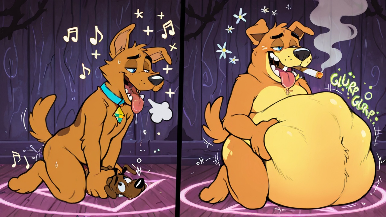 Courage the Cowardly Fox in Hypnotic Trance