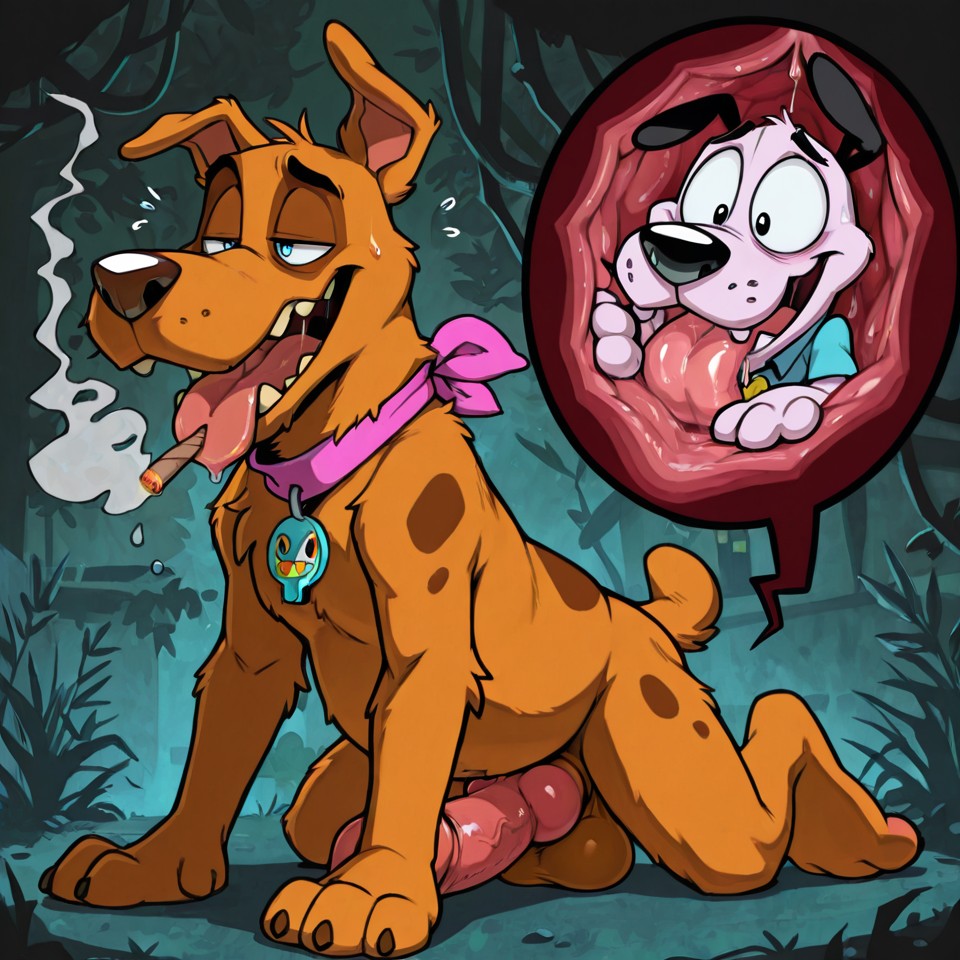 Courage the Cowardly Dog Stoner Portrait