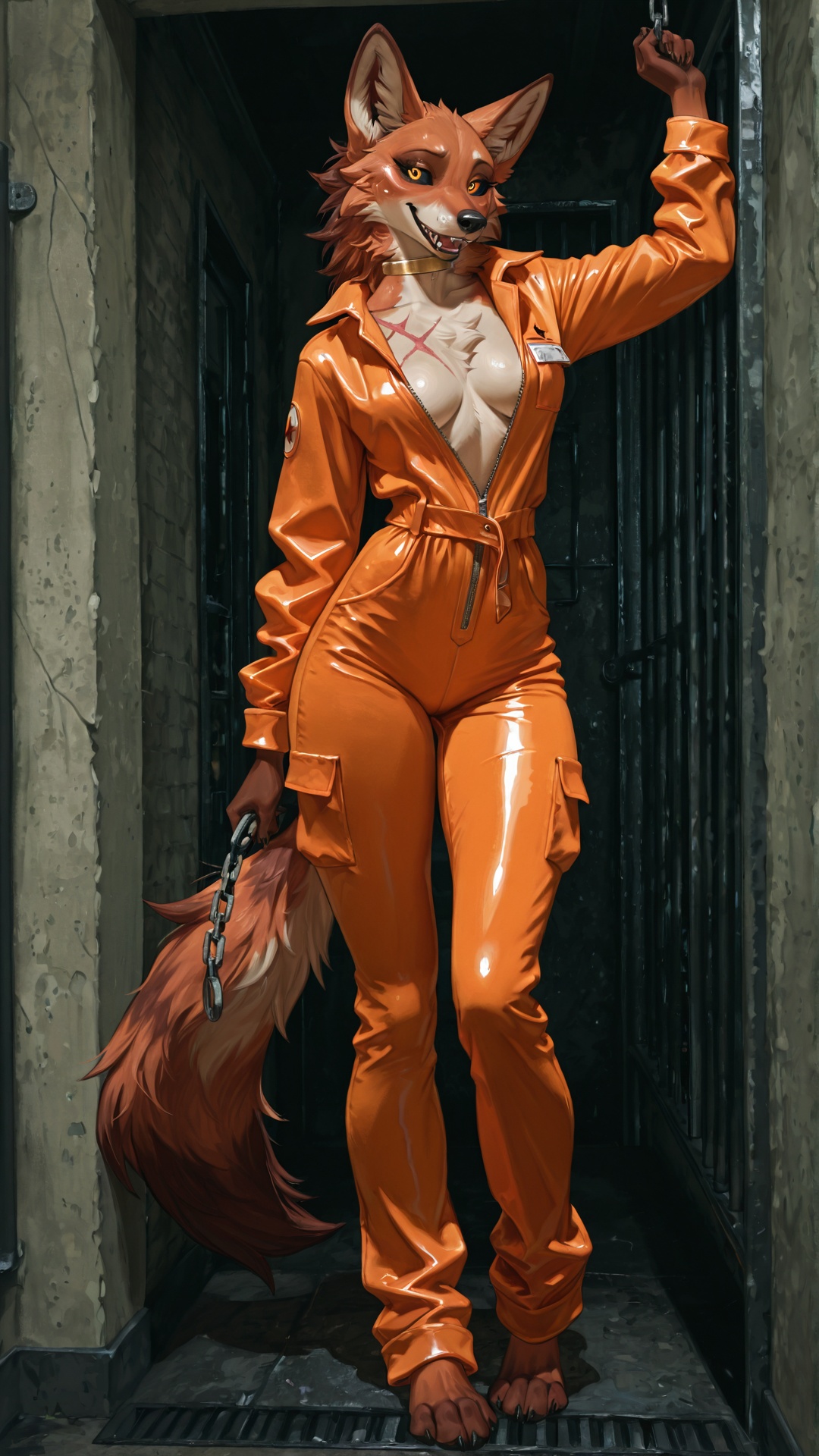 Inmate Maned Wolf in Prison Cell