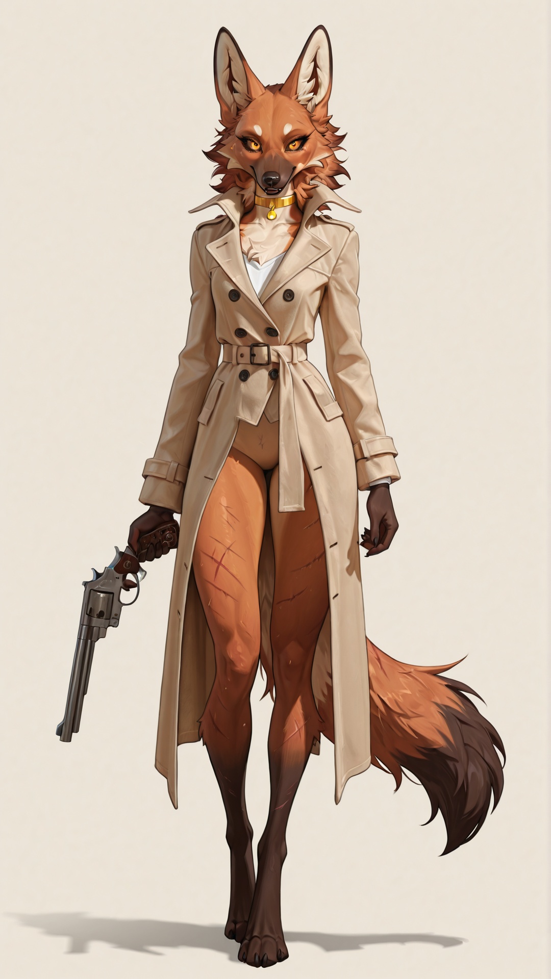 Battle-Scarred Maned Wolf Yandere