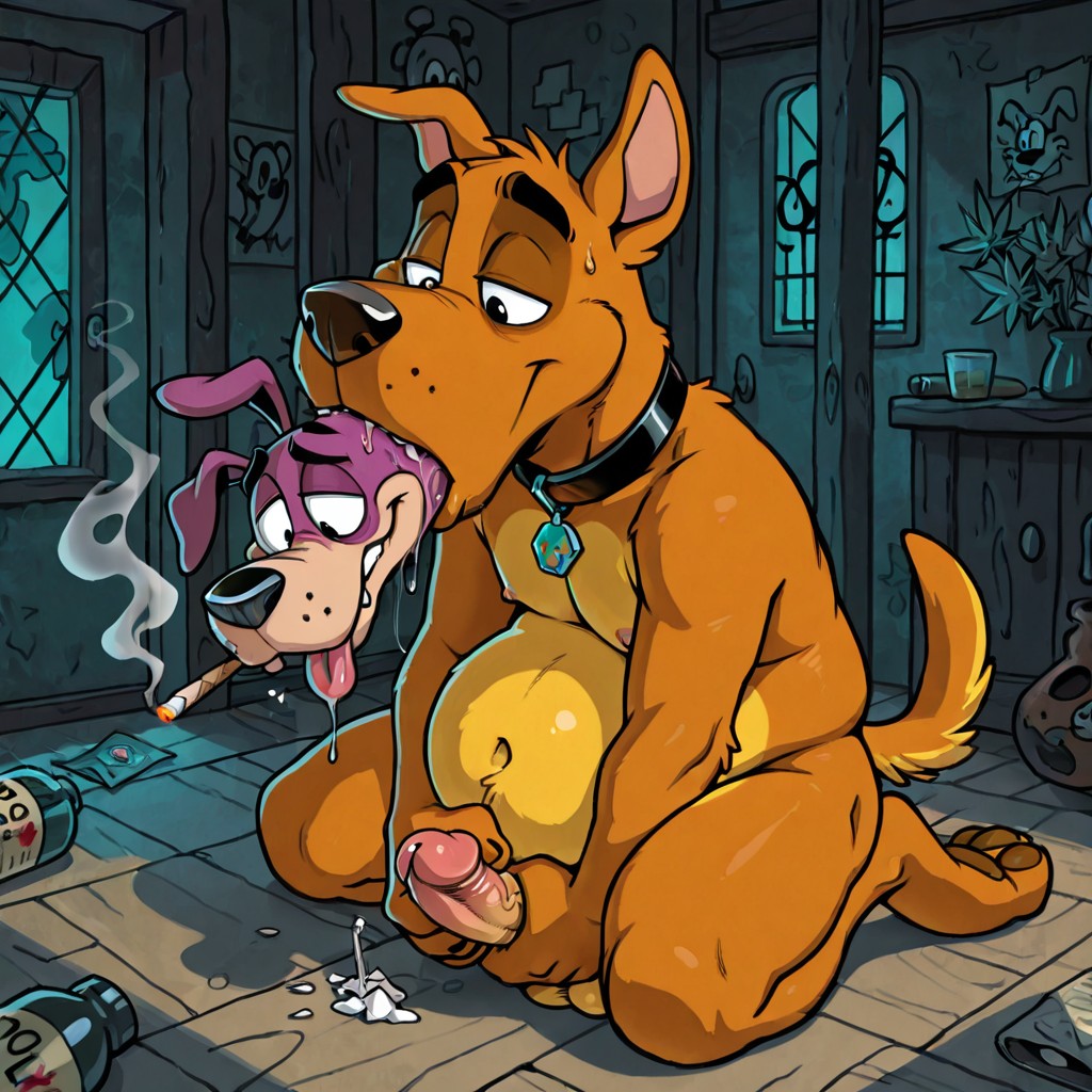 Scooby-Doo and Courage in a Toony Forest