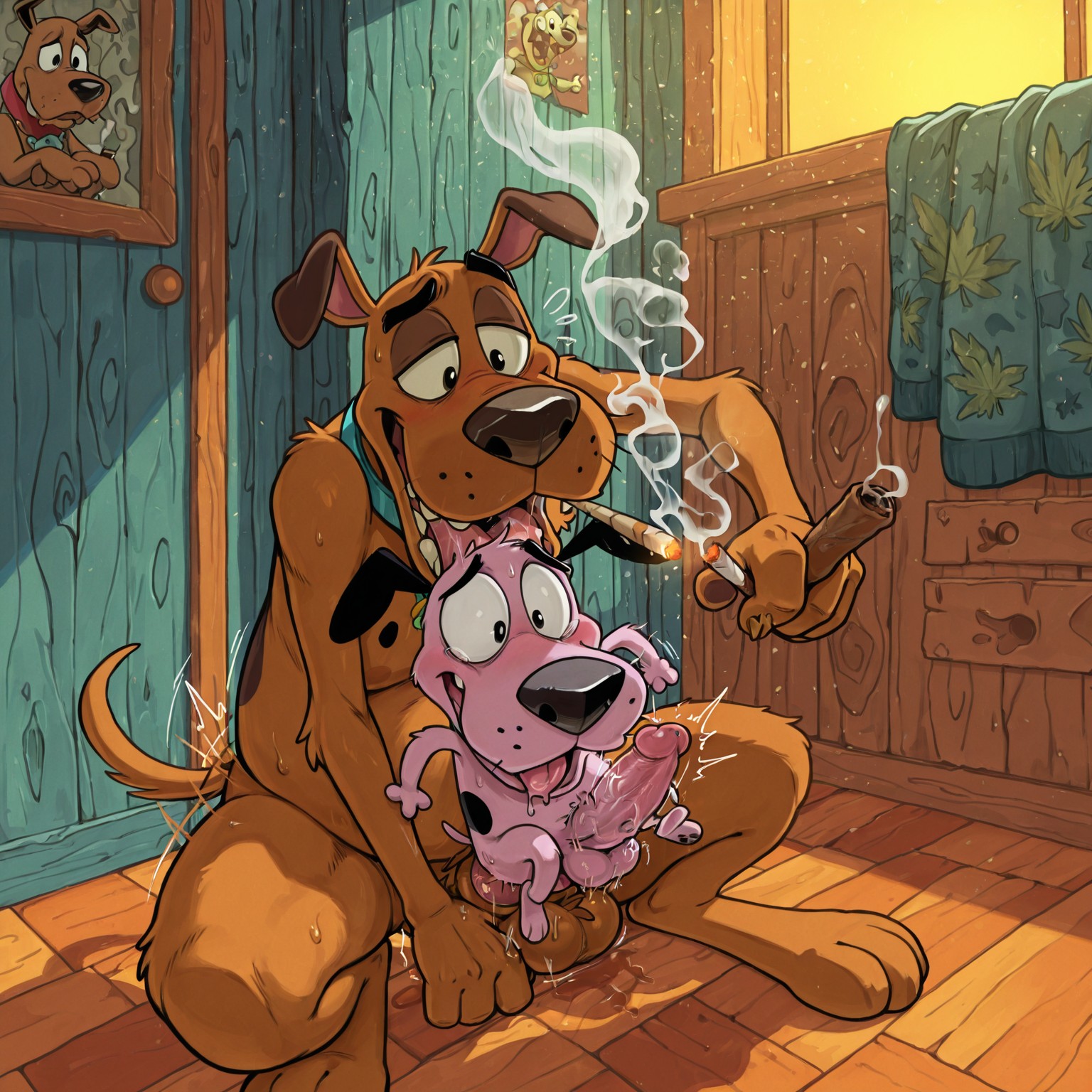 Courage the Cowardly Dog: Stoner Seduction Masturbation