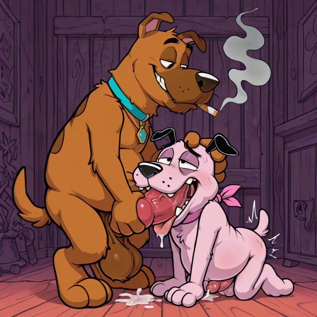 Toony Male Enjoying Stoner Scene