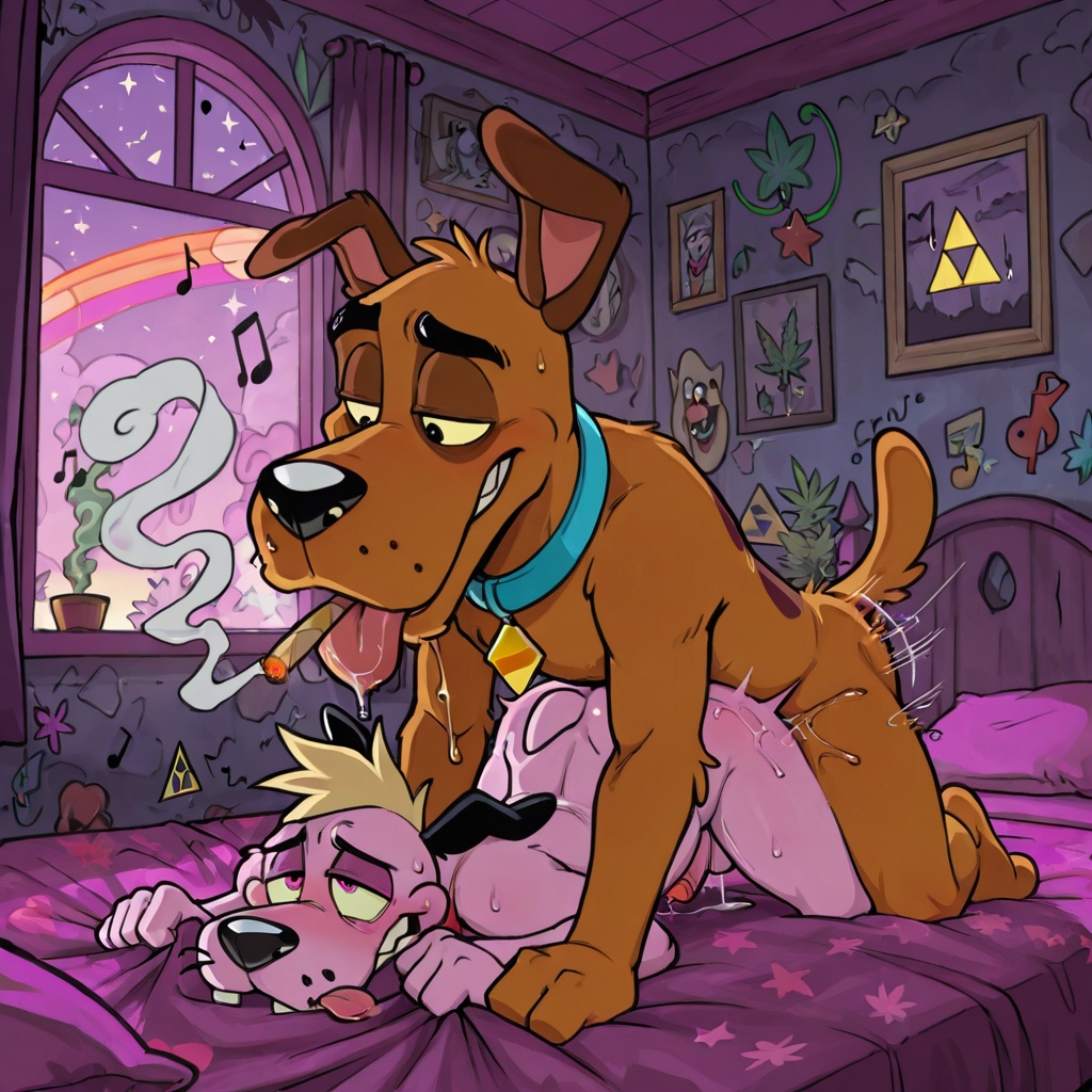 Courage the Cowardly Dog Embracing Romance