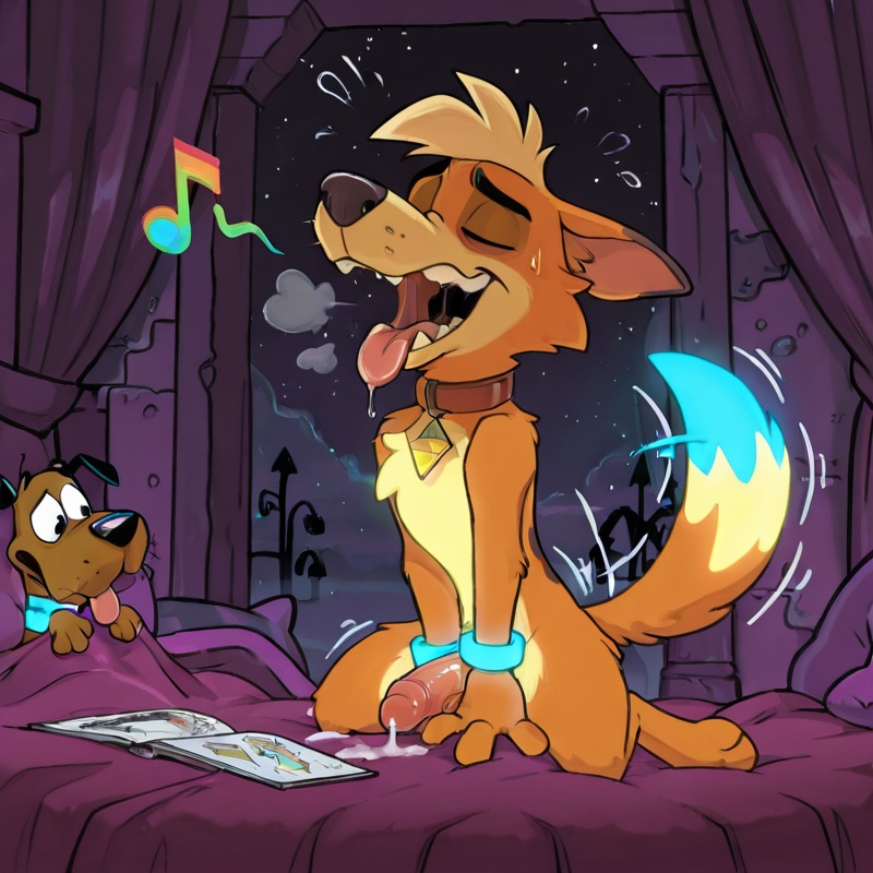 Courage the Cowardly Dog in Seductive Pose