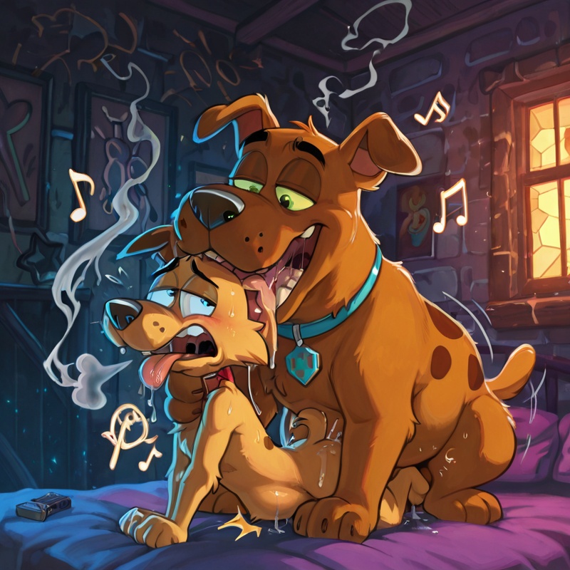 Courage the Cowardly Dog: Toony Vore and Neon Party