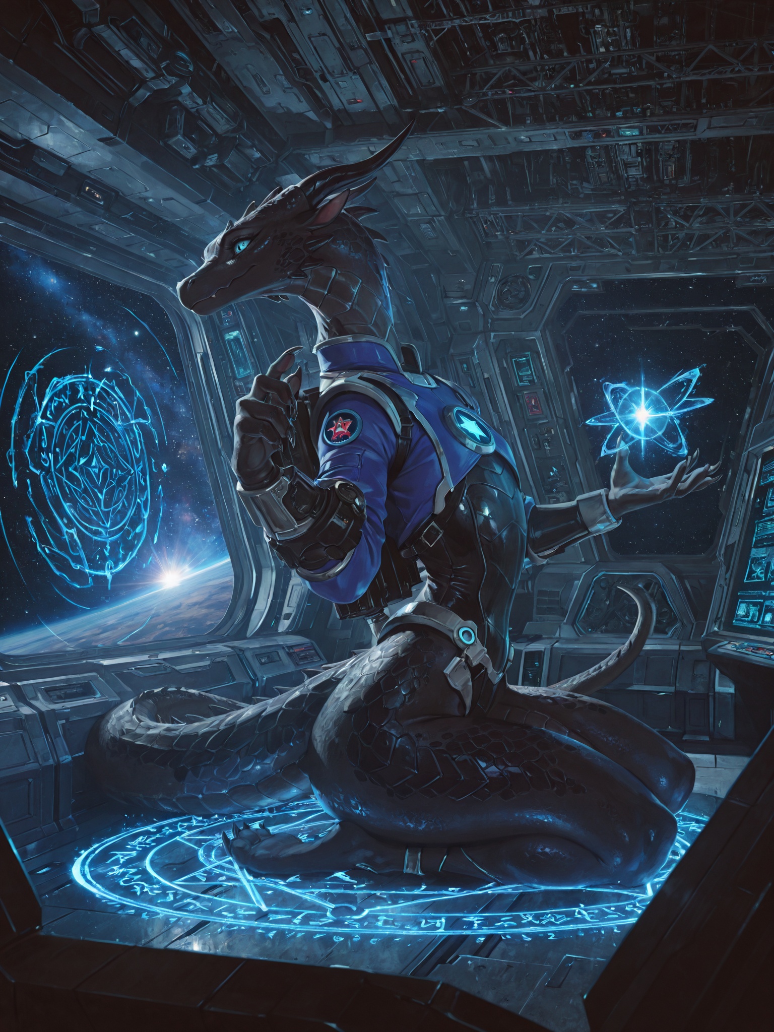 Dragon Captain at Controls