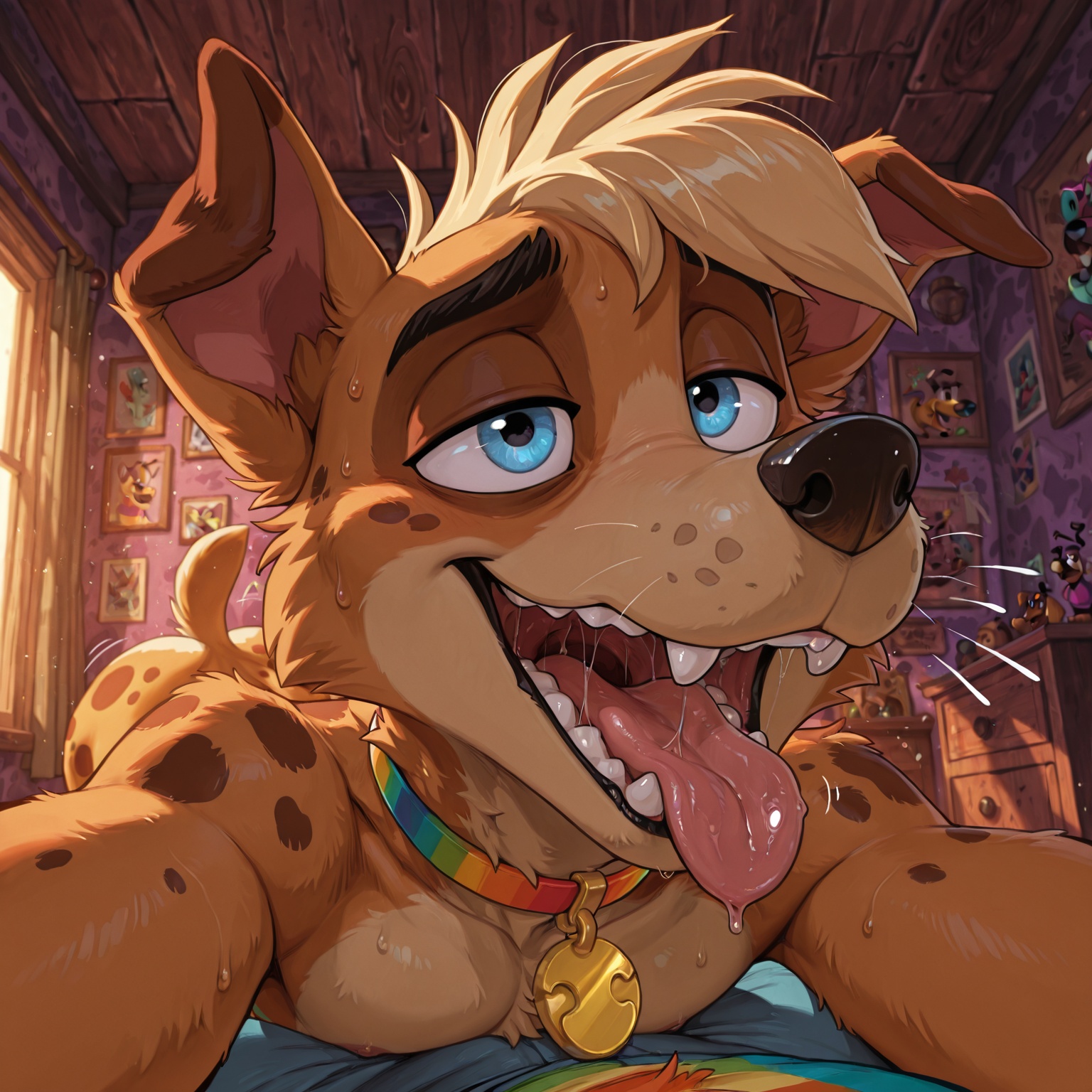 Courage the Cowardly Dog Fox Hyena: Anthro Swallowing Scene