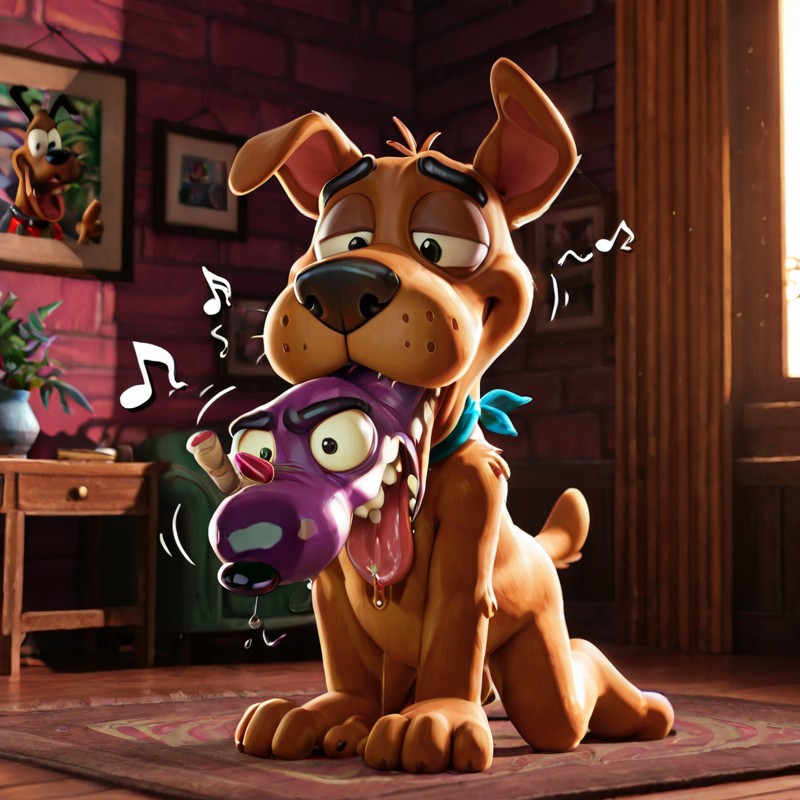 Courage the Cowardly Dog Stoner Scene Anthro