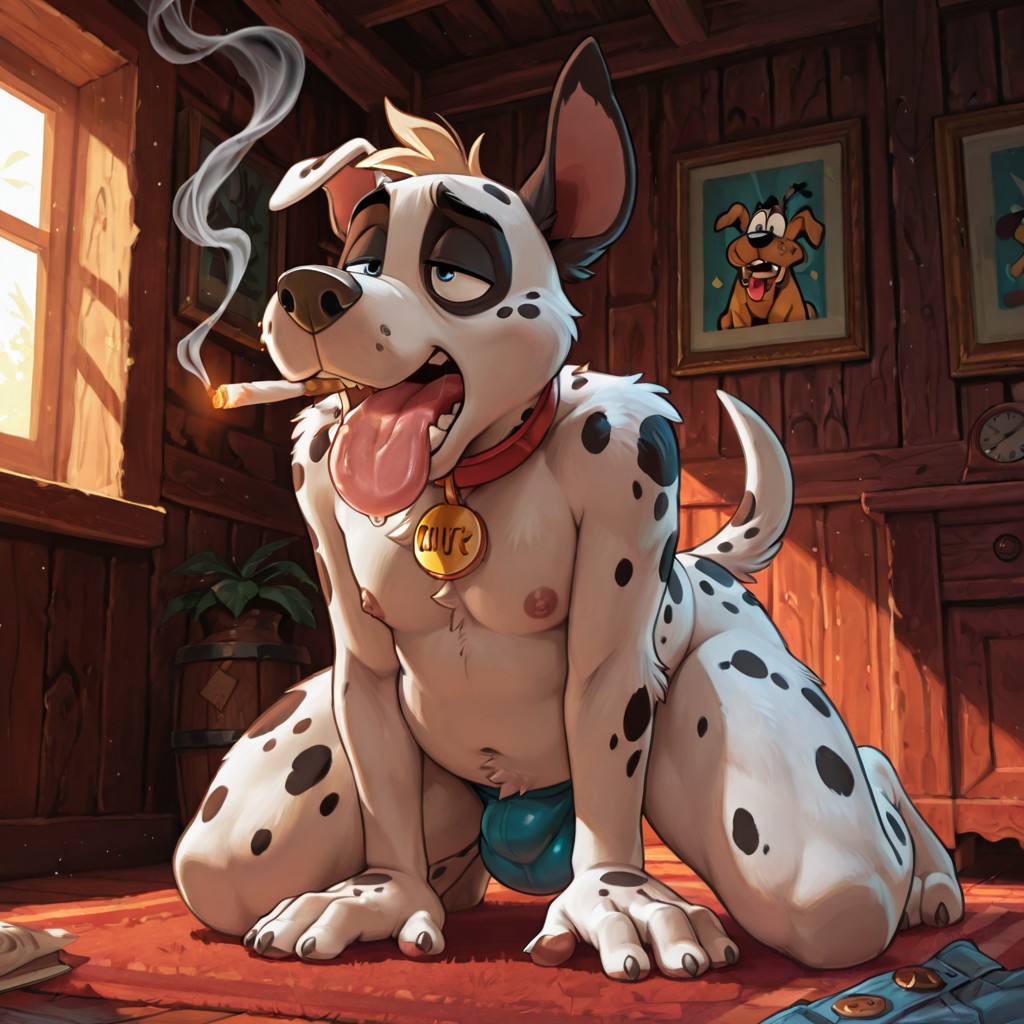 Courage the Cowardly Dog Dalmatian Street Scene