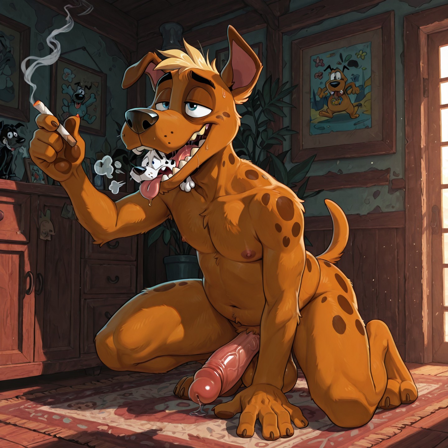 Courage the Cowardly Dog as Chubby Blond Dalmatian