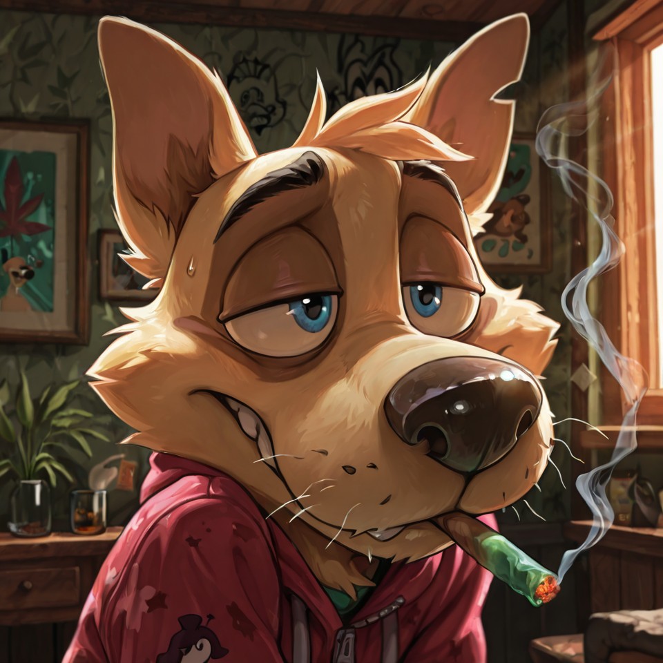 Courage the Cowardly Dog: Stoner Vorny Smoking Weed