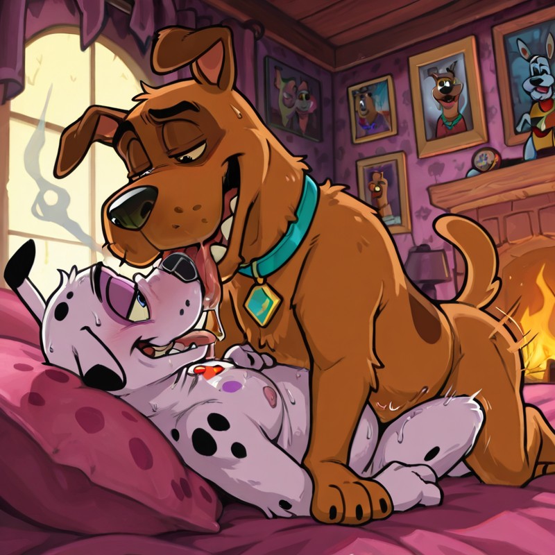 Courage the Cowardly Dog Romantic Embrace
