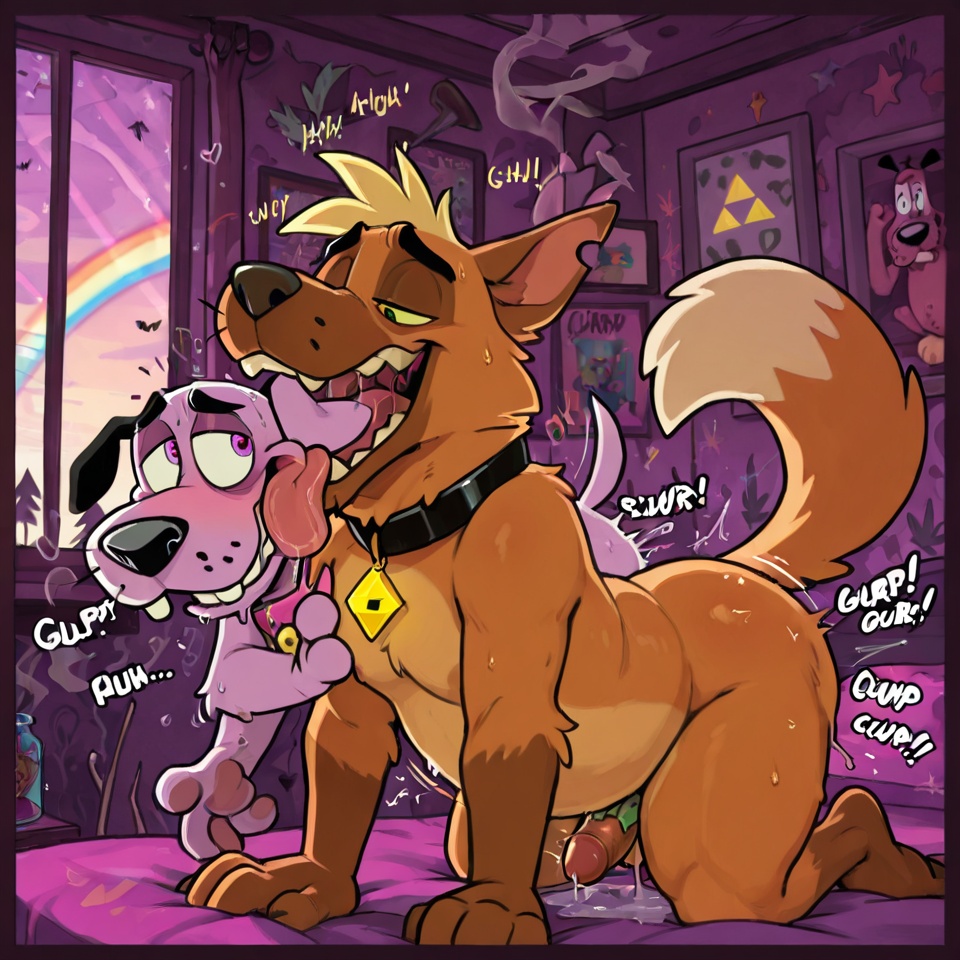 Courage the Cowardly Dog and Scooby-Doo Stoner Adventure