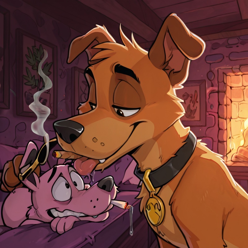 Courage and Scooby-Doo Share Stoner Moment
