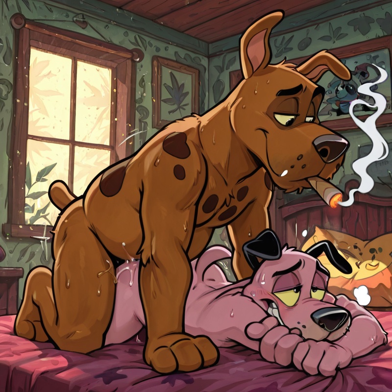 Courage the Cowardly Dog and Scooby-Doo: Stoned Duo