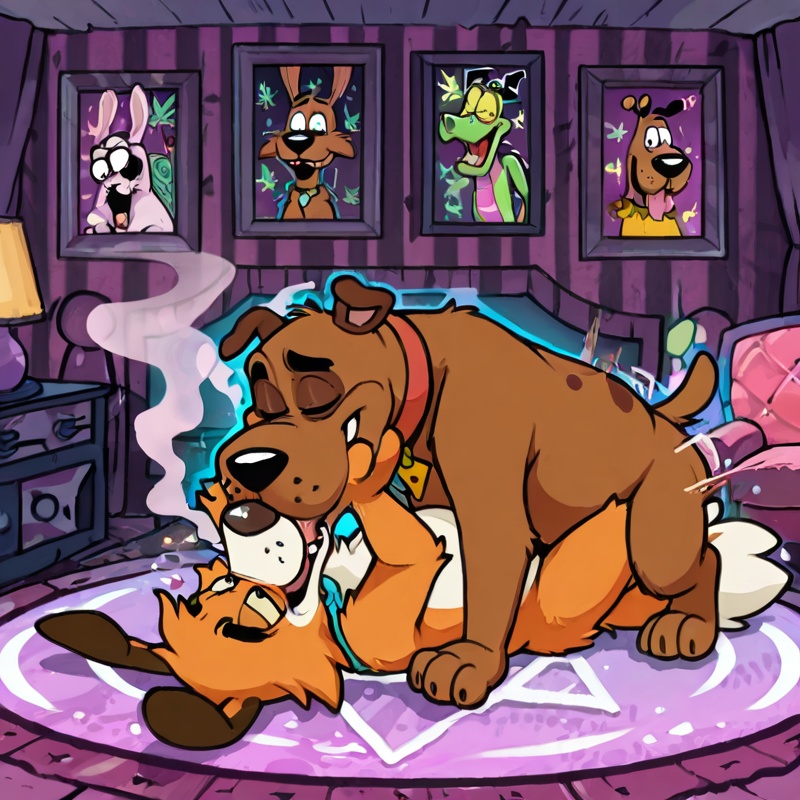 Courage the Cowardly Dog in Romantic Stoner Scene