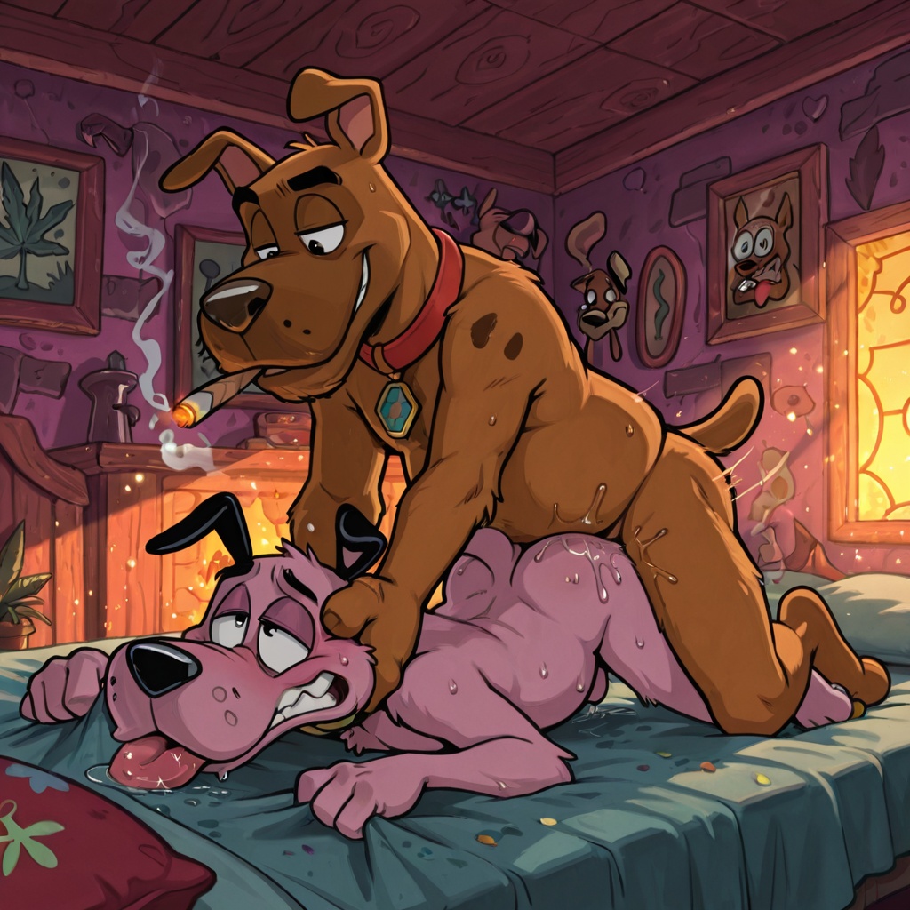 Courage the Cowardly Dog in Stoned Adventure Male