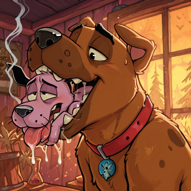 Courage the Cowardly Dog Anthro Stoner Scene