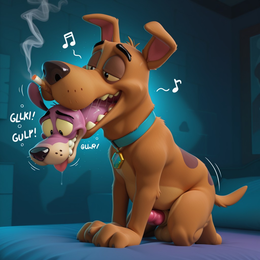 Courage the Cowardly Dog Throat Swallowing Scene