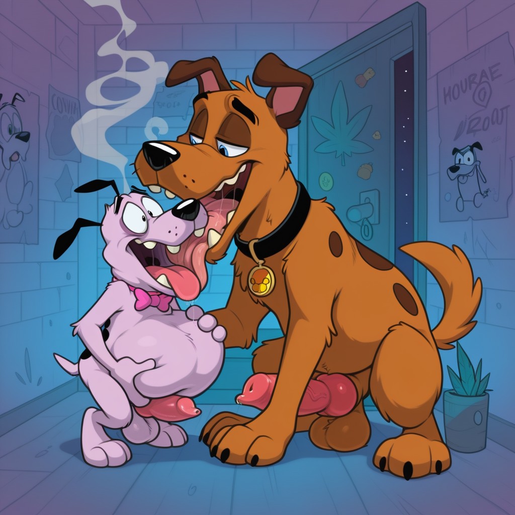 Courage the Cowardly Dog Stoner Portrait
