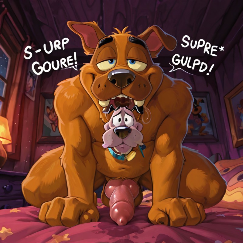Courage the Cowardly Dog Artwork Gay Male