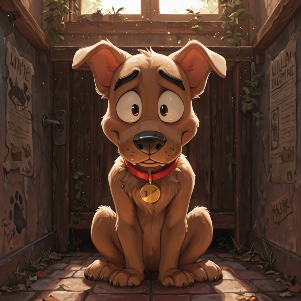 Courage the Cowardly Dog Portrait