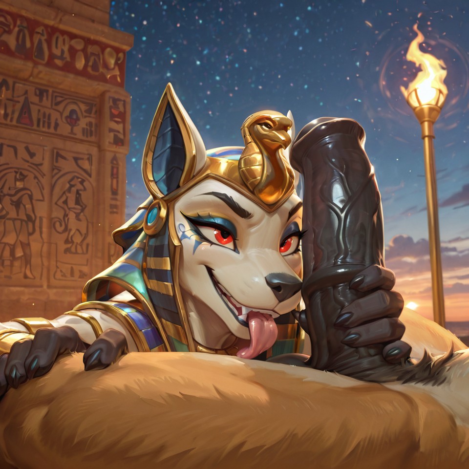 Egyptian Deities in Ritual Scene