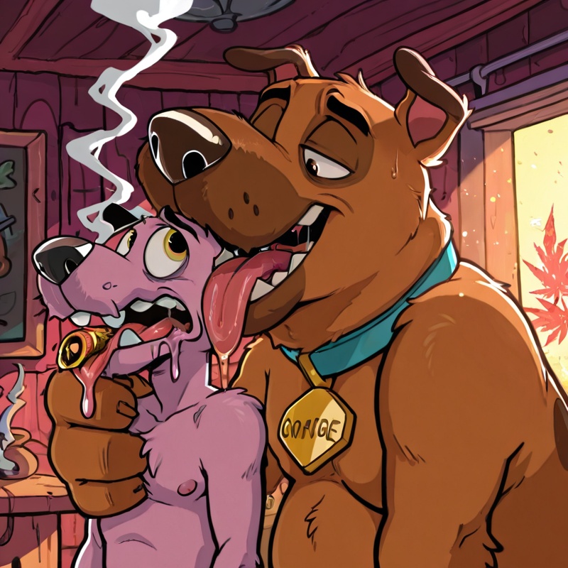 Courage the Cowardly Dog Stoned and Nudefur