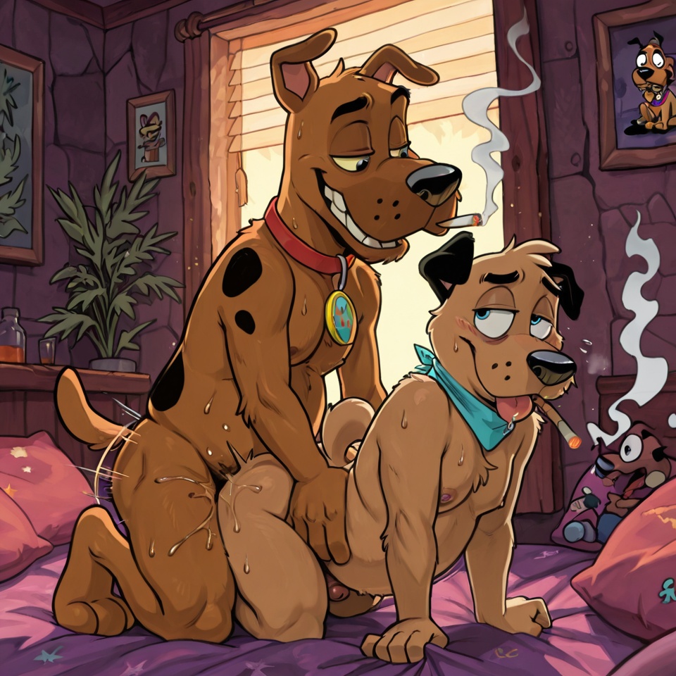 Courage the Cowardly Dog Smokes Marijuana Male