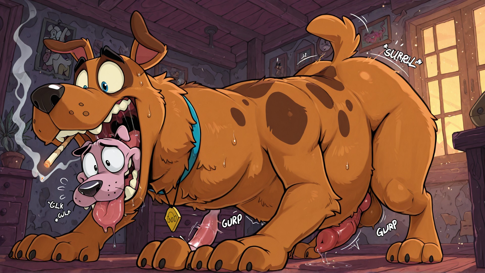 Courage the Cowardly Dog Stoner Portrait
