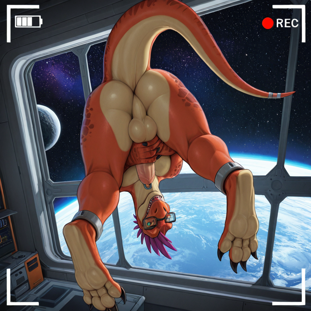 Raptor in Space Station Recording Scene