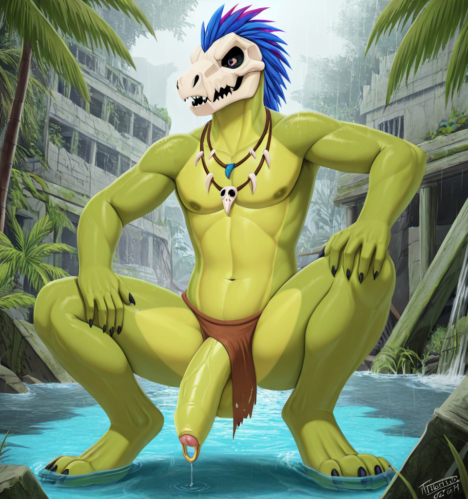Mystical Dragon in Jungle Ruins