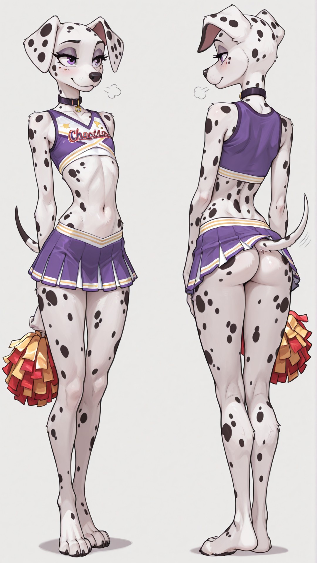 Dalmatian Cheerleader Athletic Reference Sheet