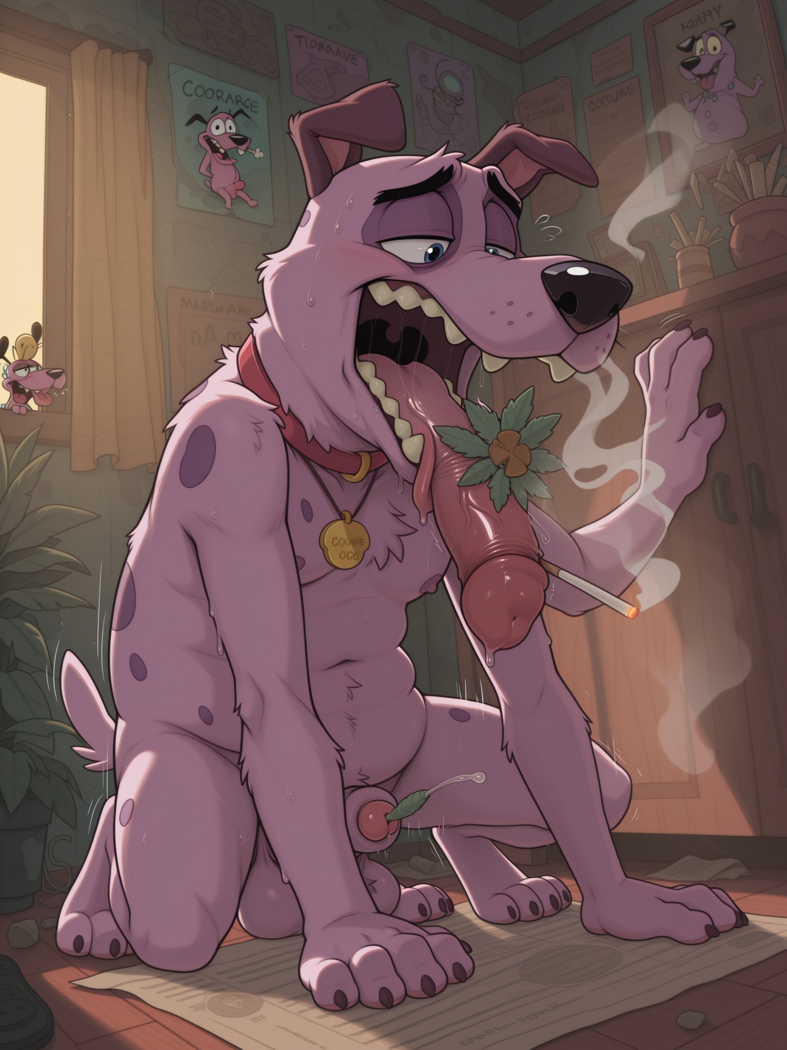 Stoned Courage the Cowardly Dog Gay Male