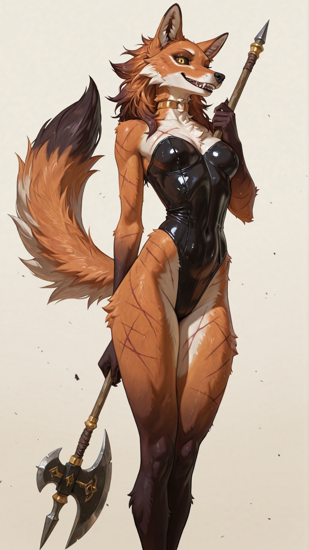 Maned Wolf Warrior in Battle Stance