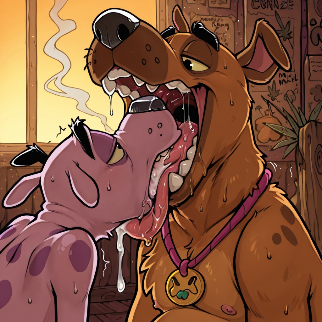 Courage the Cowardly Dog Nude Anthro Scene