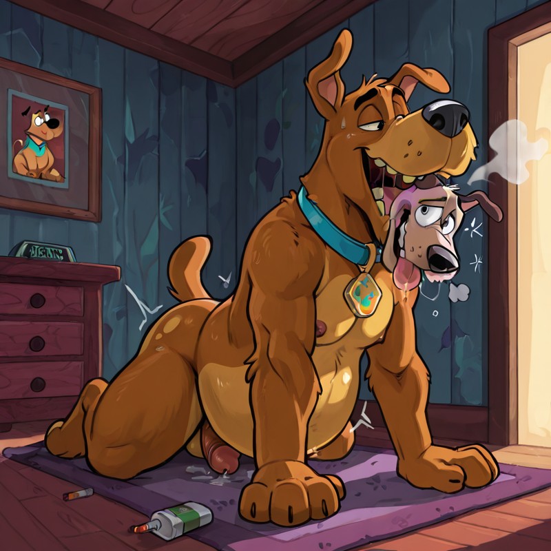 Scooby Doo Swallows Courage the Cowardly Dog
